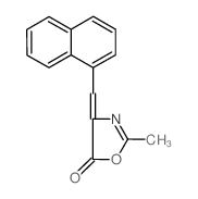 5(4H)-Oxazolone, 2-methyl-4-(1-naphthalenylmethylene)- (en)结构式