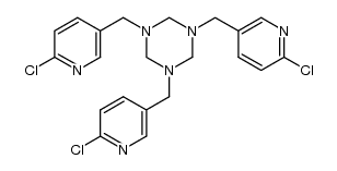 1,3,5-tris[(2-chloropyridin-5-yl)methyl]-1,3,5-perhydrotriazine结构式