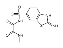 N'-[(2-amino-1,3-benzothiazol-6-yl)sulfonyl]-N-methyloxamide结构式