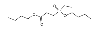 3-(ethyl-butoxy-phosphinoyl)-propionic acid butyl ester结构式