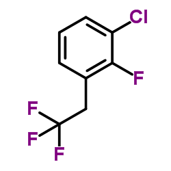 1-Chloro-2-fluoro-3-(2,2,2-trifluoroethyl)benzene structure
