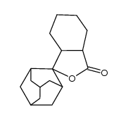 hexahydro-3'H-spiro[adamantane-2,1'-isobenzofuran]-3'-one结构式