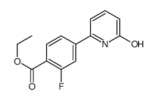 ethyl 2-fluoro-4-(6-oxo-1H-pyridin-2-yl)benzoate Structure