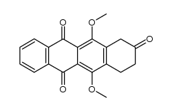 3,4-Dihydro-5,12-dimethoxy-2,6,11(1H)-naphthacenetrione Structure