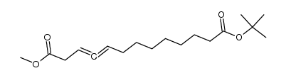 13-t-butyl 1-methyl 3,4-tridecadiene-1,13-dioate结构式