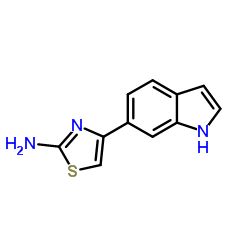 4-(1H-Indol-6-yl)-1,3-thiazol-2-amine结构式