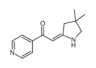 2-(4,4-dimethylpyrrolidin-2-ylidene)-1-pyridin-4-ylethanone Structure