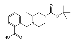 2-[(2-Methyl-4-{[(2-methyl-2-propanyl)oxy]carbonyl}-1-piperazinyl )methyl]benzoic acid Structure