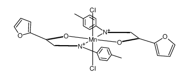 bis(p-tolyl-2-furylglyoxalimine)manganese(II) chloride Structure