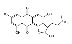 (2S,3S)-2,4,8,10-tetrahydroxy-3-(3-oxobutyl)-2,3-dihydronaphtho[3,2-g][1]benzofuran-6,11-dione Structure