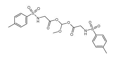 1,1-Bis-[tosyl-glycyloxy]-dimethylaether]结构式