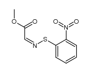 (Z)-methyl 2-(((2-nitrophenyl)thio)imino)acetate结构式