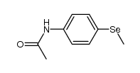 acetic acid-(4-methylselanyl-anilide) Structure