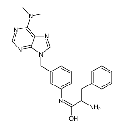 2-amino-N-[3-[[6-(dimethylamino)purin-9-yl]methyl]phenyl]-3-phenylpropanamide结构式