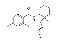 (S)-(2-trans-but-2-enyl)-2-methylcyclohexyl 2,4,6-trimethylbenzoate Structure