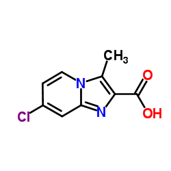 7-Chloro-3-methylimidazo[1,2-a]pyridine-2-carboxylic acid structure