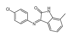 3-(4-chloroanilino)-7-methylindol-2-one Structure