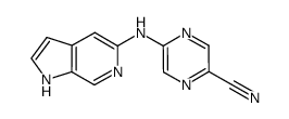 5-(1H-pyrrolo[2,3-c]pyridin-5-ylamino)pyrazine-2-carbonitrile Structure