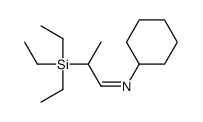 N-cyclohexyl-2-triethylsilylpropan-1-imine结构式