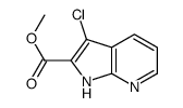 1H-Pyrrolo[2,3-b]pyridine-2-carboxylic acid, 3-chloro-, Methyl ester Structure