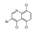 3-bromo-4,5,8-trichloroquinoline结构式
