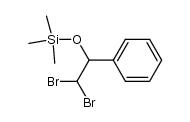 1,1-dibromo-2-phenyl-2-(trimethylsiloxy)ethane结构式