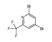 2,4-Dibromo-6-(trifluoromethyl)pyridine结构式