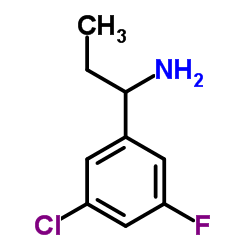 1-(3-Chloro-5-fluorophenyl)-1-propanamine结构式