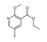 Ethyl 5-fluoro-2-methoxynicotinate结构式