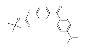 tert-butyl 4-[4'-(dimethylamino)benzoyl] phenylcarbamate Structure