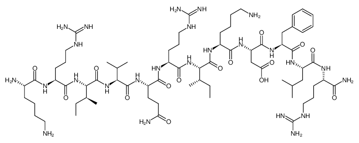 KR-12 amide (human) trifluoroacetate salt结构式