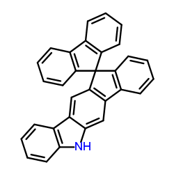 Spiro[9H-fluorene-9,11'(5'H)-indeno[1,2-b]carbazole]结构式