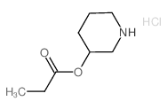 3-Piperidinyl propanoate hydrochloride结构式