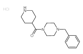 (4-Benzyl-1-piperazinyl)(4-piperidinyl)methanone hydrochloride结构式