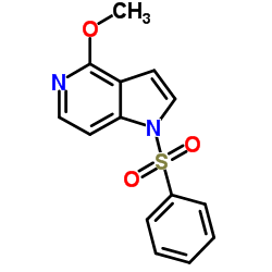 1-(Phenylsulfonyl)-4-Methoxy-5-azaindole Structure