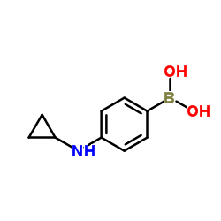 [4-(Cyclopropylamino)phenyl]boronic acid structure