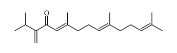 2,6,10,14-Tetramethyl-3-methylenepentadeca-5(E),9(E),13-trien-4-one Structure