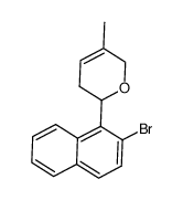 2-(2-bromonaphthalen-1-yl)-5-methyl-3,6-dihydro-2H-pyran结构式