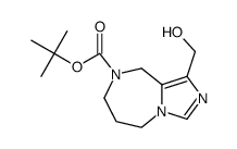 1-(羟甲基)-6,7-二氢-5H-咪唑并[1,5-a][1,4]二氮杂-8(9H)-羧酸叔丁酯结构式