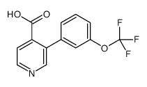 3-[3-(trifluoromethoxy)phenyl]pyridine-4-carboxylic acid Structure