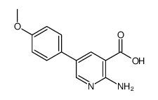 2-amino-5-(4-methoxyphenyl)pyridine-3-carboxylic acid结构式