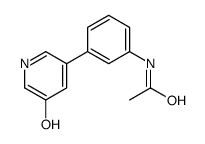 N-[3-(5-hydroxypyridin-3-yl)phenyl]acetamide结构式
