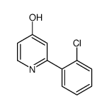 2-(2-chlorophenyl)-1H-pyridin-4-one结构式