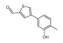 4-(3-hydroxy-4-methylphenyl)thiophene-2-carbaldehyde Structure