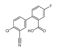 2-(4-chloro-3-cyanophenyl)-5-fluorobenzoic acid Structure