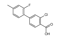 2-chloro-4-(2-fluoro-4-methylphenyl)benzoic acid结构式