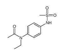 N-Ethyl-N-[4-[(methylsulfonyl)amino]phenyl]acetamide结构式