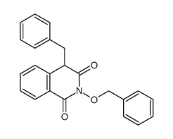 4-benzyl-2-benzyloxy-isoquinoline-1,3(2H,4H)-dione结构式