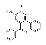 1-amino-5-benzoyl-4-phenylpyrimidin-2-one结构式