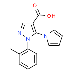 1-(2-Methylphenyl)-5-(1H-pyrrol-1-yl)-1H-pyrazole-4-carboxylic acid picture